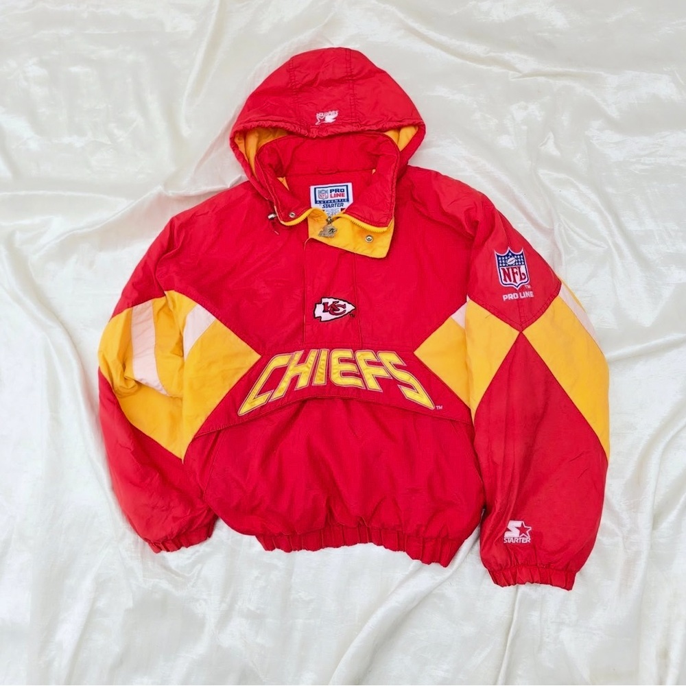 NFL Kids Chiefs Red and Gold Puffer Jacket